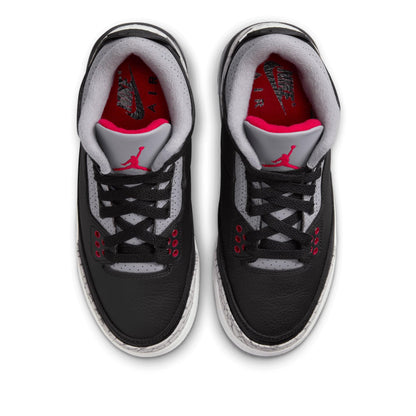 Nike Kids' Air Jordan 3 Retro Shoes Black/White/Dark Charcoal