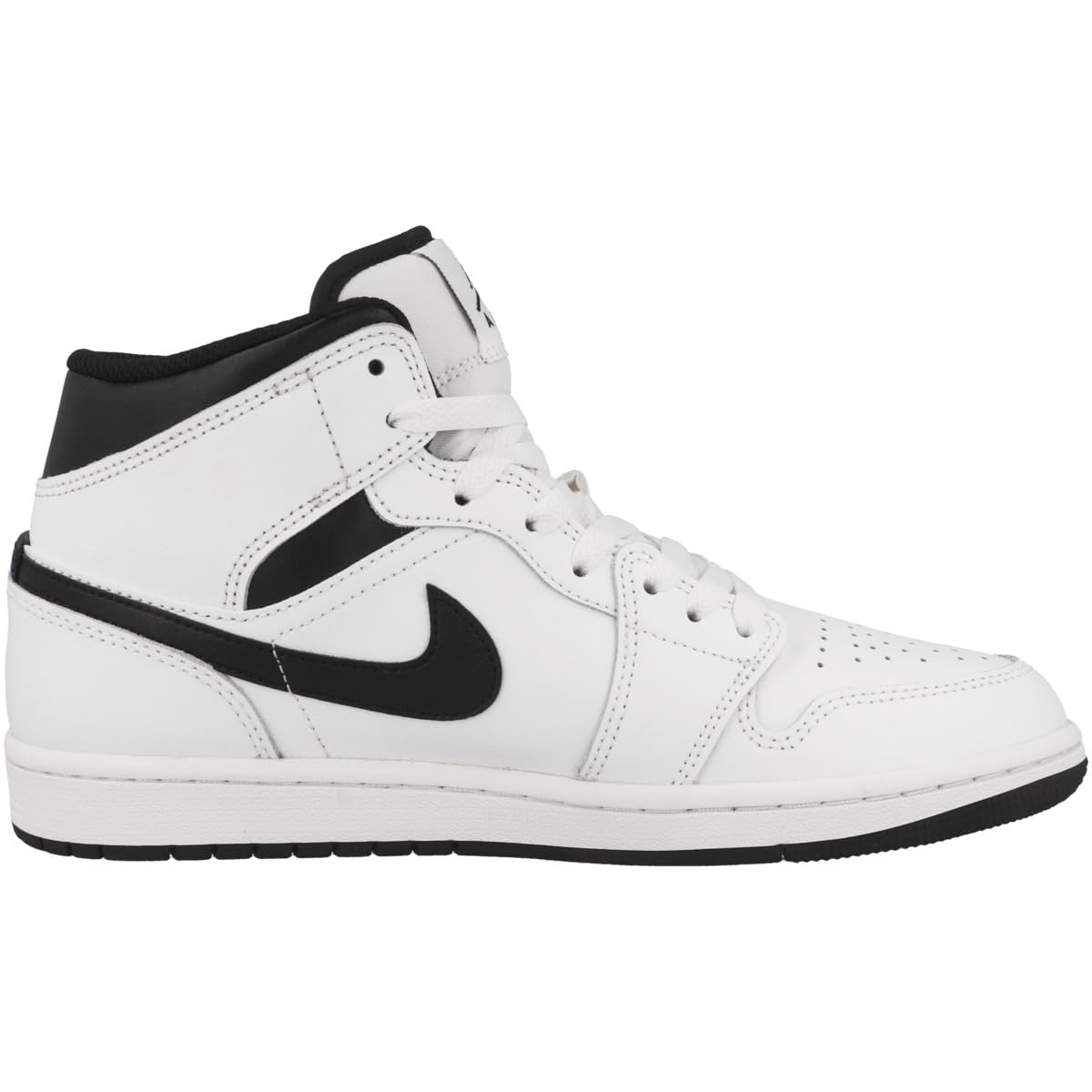 White / Black Nike Air Jordan 1 Mid