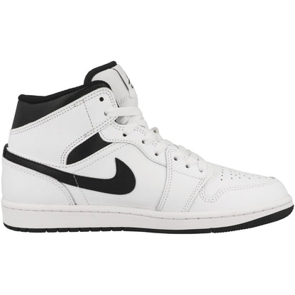 White / Black Nike Air Jordan 1 Mid