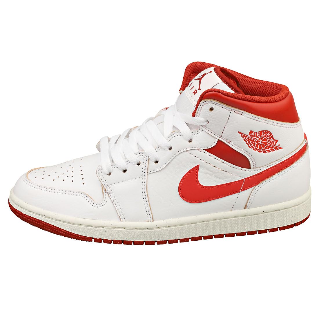 Nike Men's Air Jordan 1 Mid SE Sneaker White Lobster Dune Red Sail 160