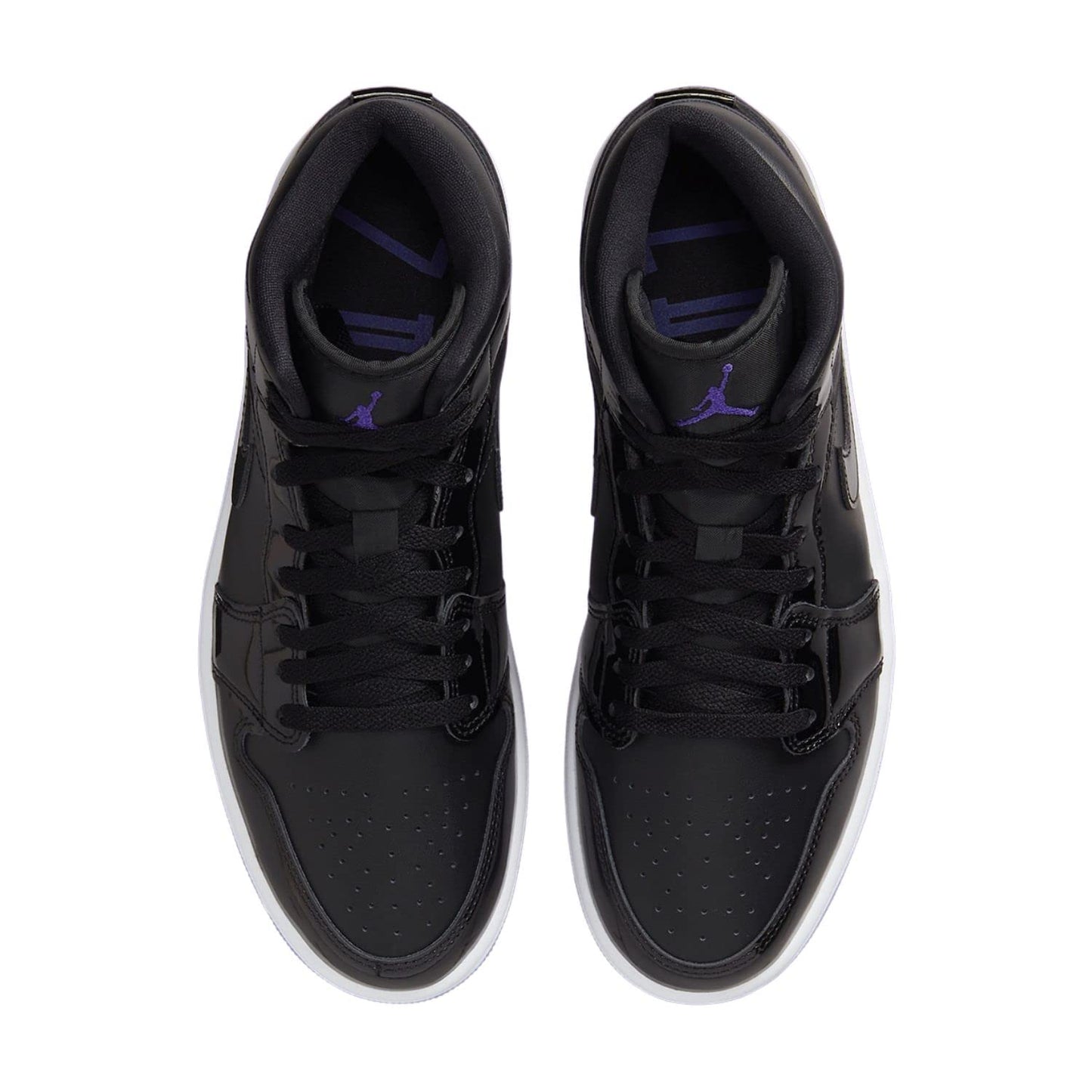 Nike Men's Air Jordan 1 Mid SE Sneaker Black/Dark Concord-white