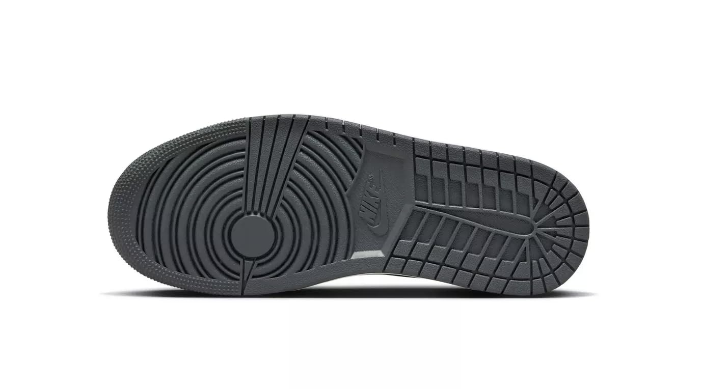 Nike Women's Jordan 1 Low Sail/Off Noir-Dark Grey-White (DC0774-102) (Sail/Off Noir-Dark Grey-White, US Footwear Size System, Adult, Women, Numeric, Medium, 8.5)