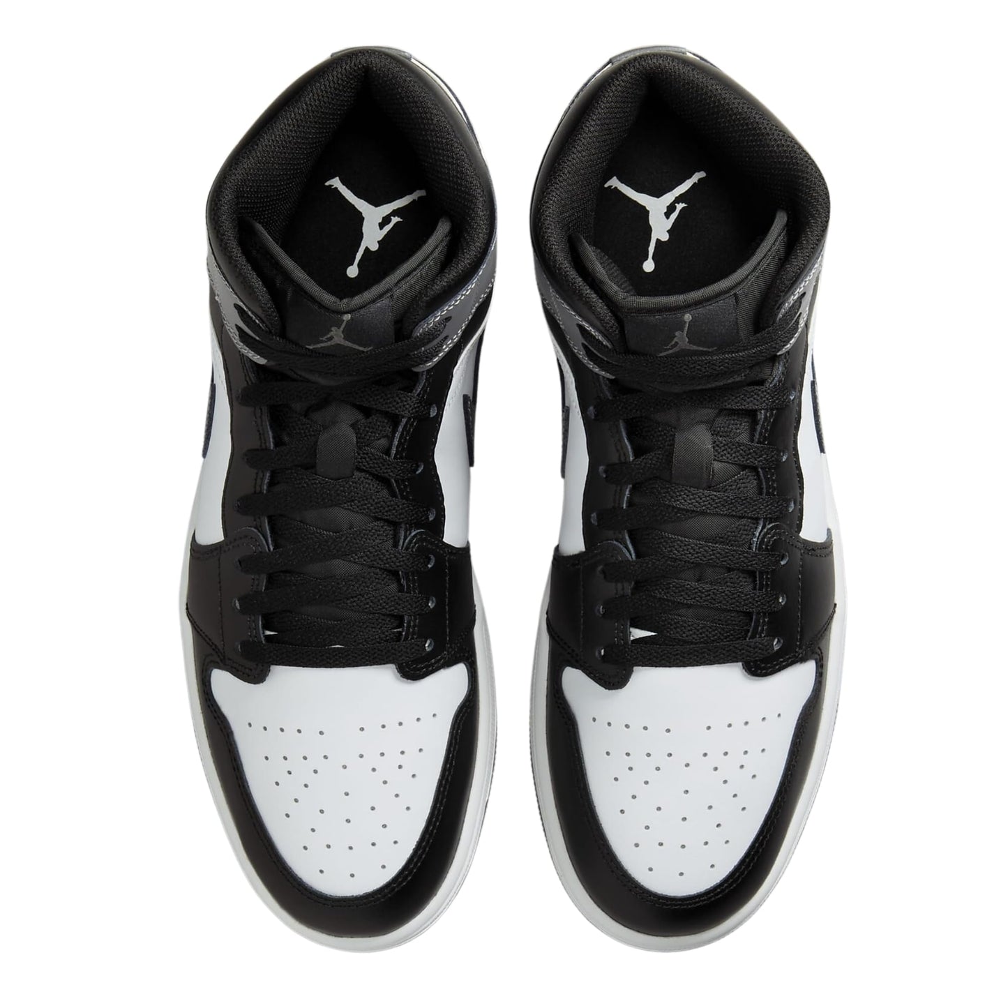 Air Jordan 1 Mid Men's Shoes (DQ8426-001, Black/White/Iron Grey)