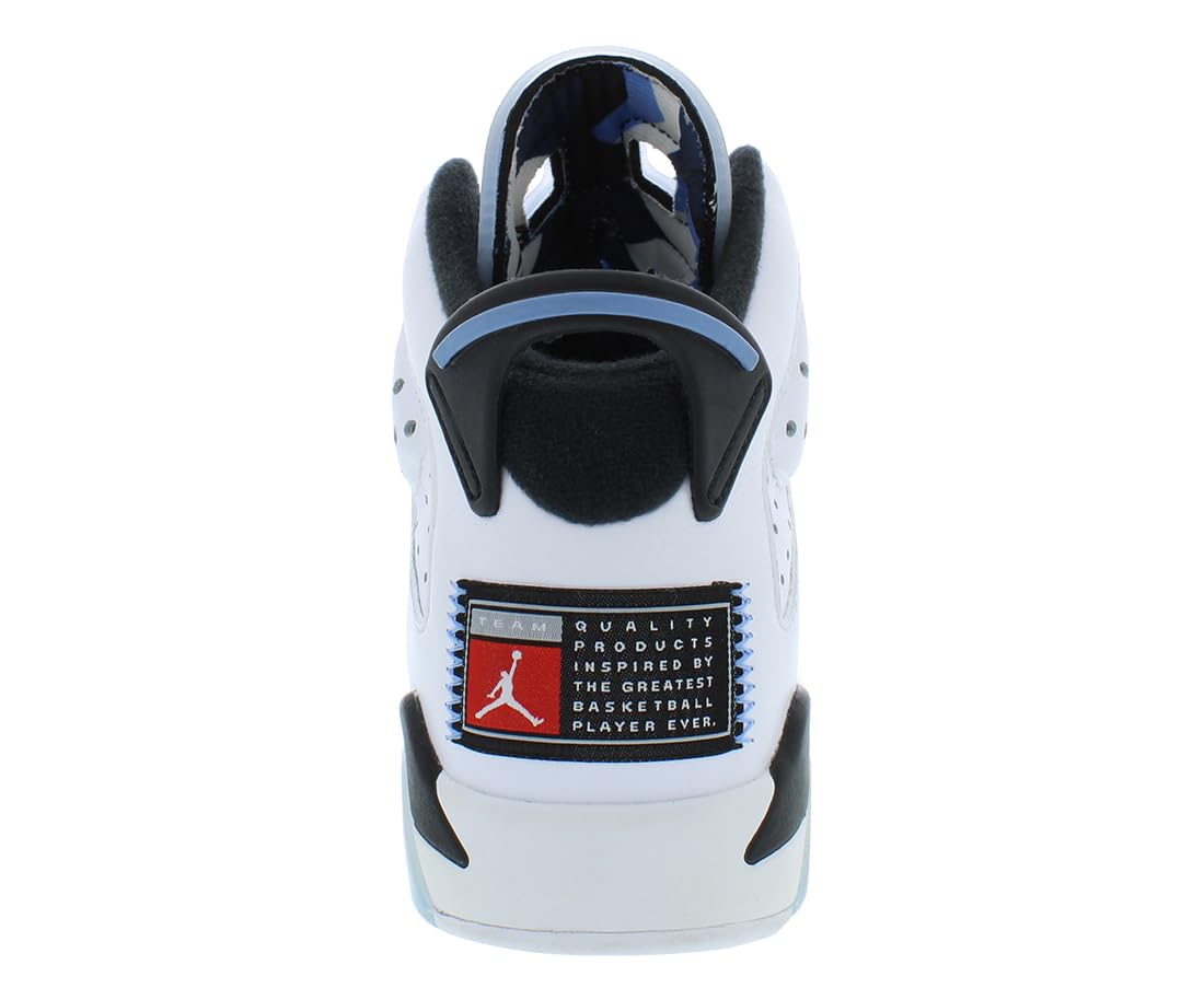 Jordan Girl's Air VI Retro Low Shoe (Big Kid) Blue,black and White