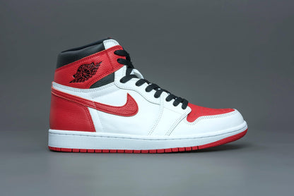 Nike Men's Air Jordan 1 Retro High OG Sneaker White University Red Black