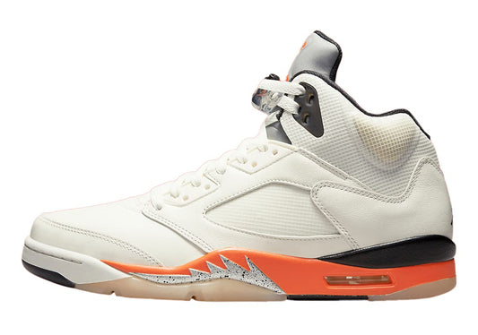 Nike Air Jordan 5 Retro Se Mens Basketball Trainers Sneakers Shoes White/Orange