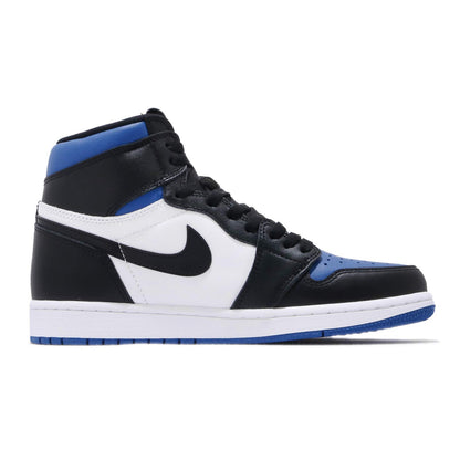 Nike Mens Air Jordan 1 Retro Royal Toe Black/White/Game Royal Leather