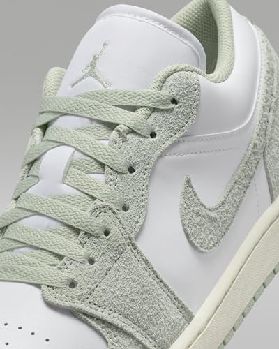 Nike Men's Air Jordan 1 Low SE Sneaker White/Seafoam/Sail