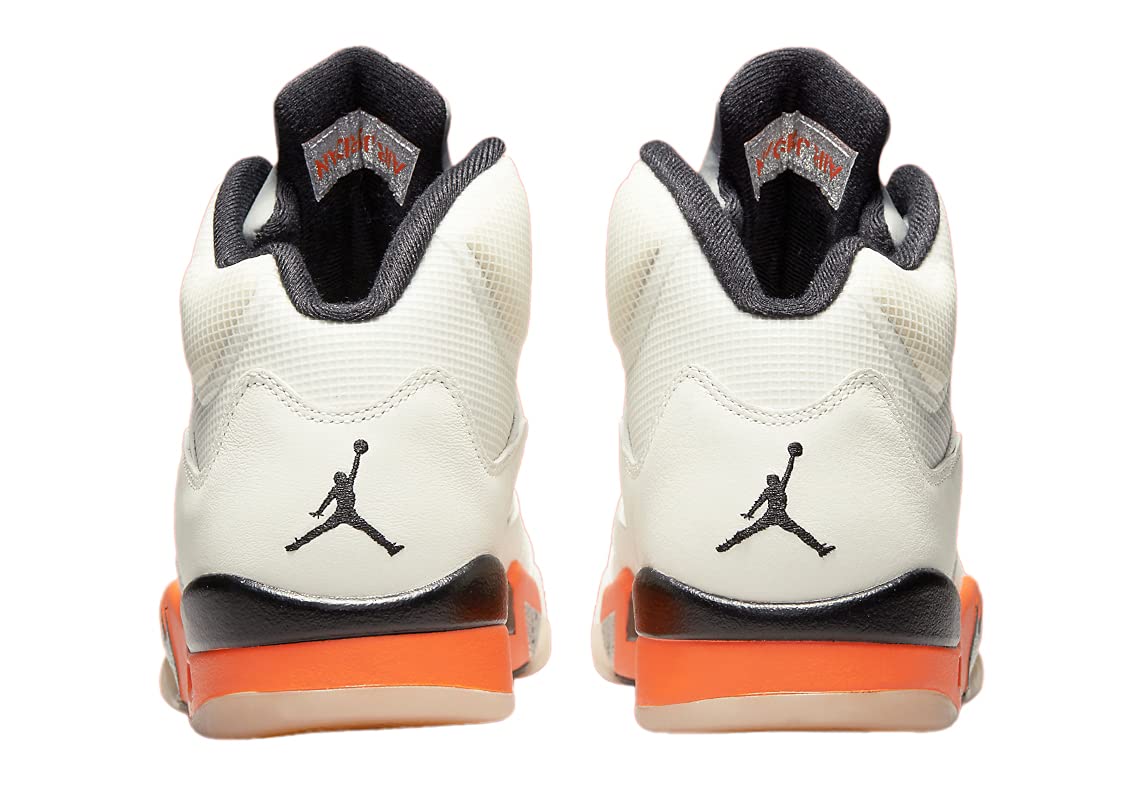 Nike Air Jordan 5 Retro Se Mens Basketball Trainers Sneakers Shoes White/Orange