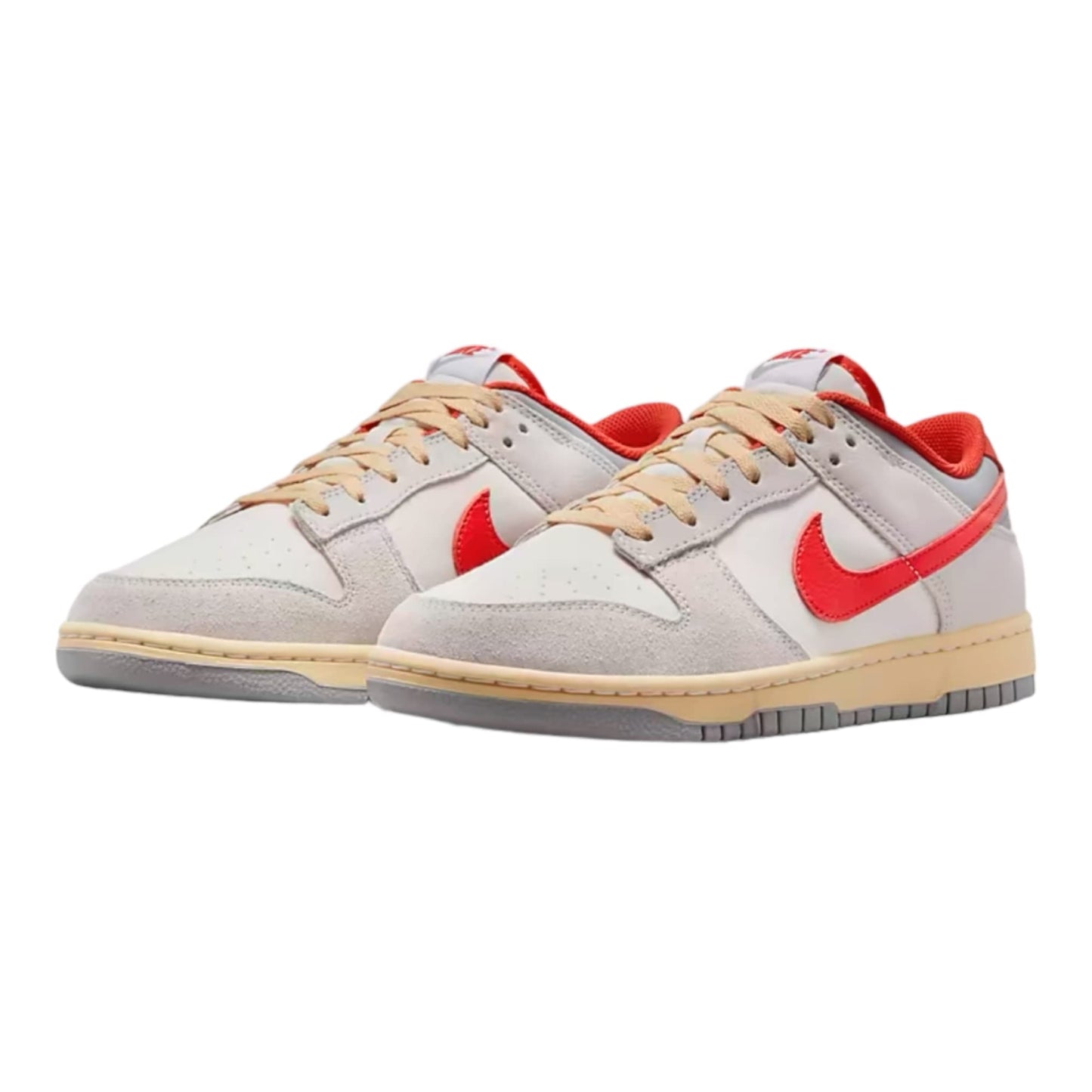 Nike Men's Dunk Low Retro Sneaker Sail/Picante Red/Photon Dust