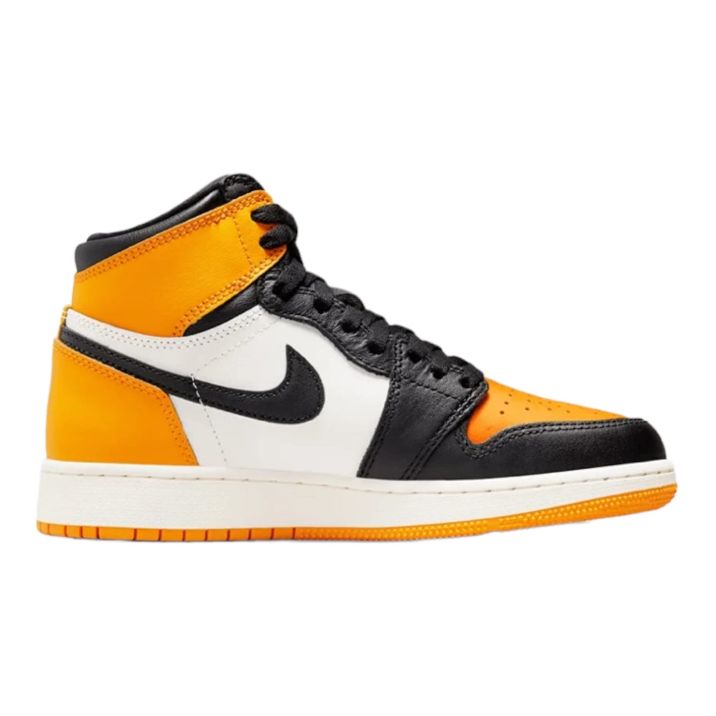 Jordan Air 1 Retro High OG Grade School Shoes Taxi/Black/Sail