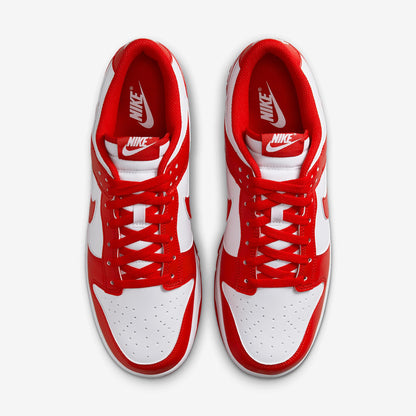 Nike Dunk Low Retro Men's Shoes (HF5441-104, White/White/University Red)