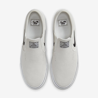 Nike SB Janoski+ Slip Skate Shoes (FN5893-100, Summit White/Summit White/White/Black)