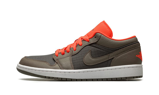 Jordan Womens WMNS Air 1 Low SE DQ6076 002 Black/Olive/Bright Crimson