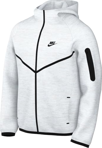 Nike Tech Men's Full-Zip Windrunner Hoodie (HV0949-051, Birch Heather/Black)