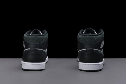 Nike Air Jordan 1 Mid Se Mens Shoes Off Noir/White/Black/Black