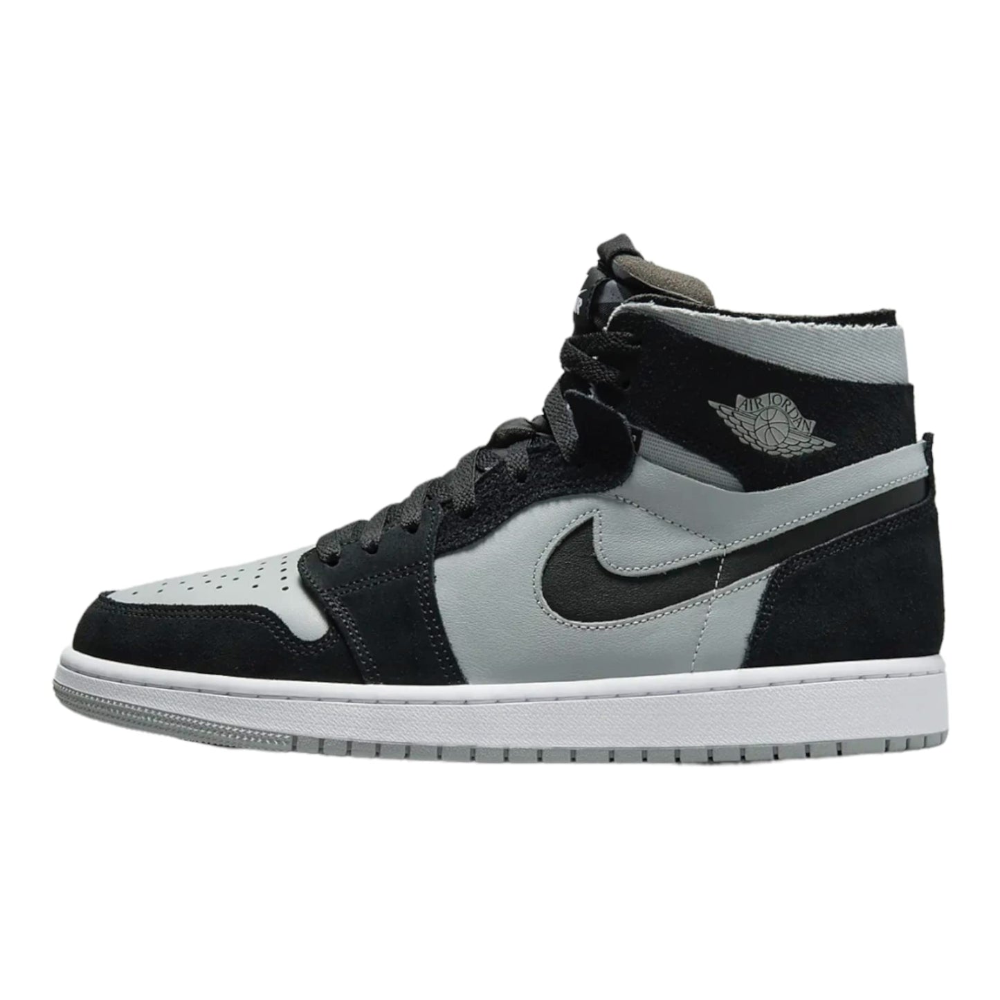 Nike Men's Air Jordan 1 Zoom CMFT 2 Sneaker Black/White-lt Smoke Grey