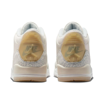Nike Men's Air Jordan 3 Retro Sneakers Ivory/Grey Mist-cream