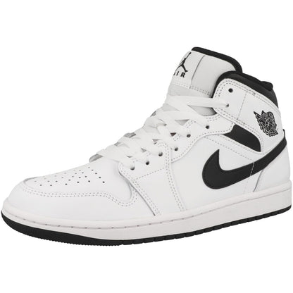 White / Black Nike Air Jordan 1 Mid