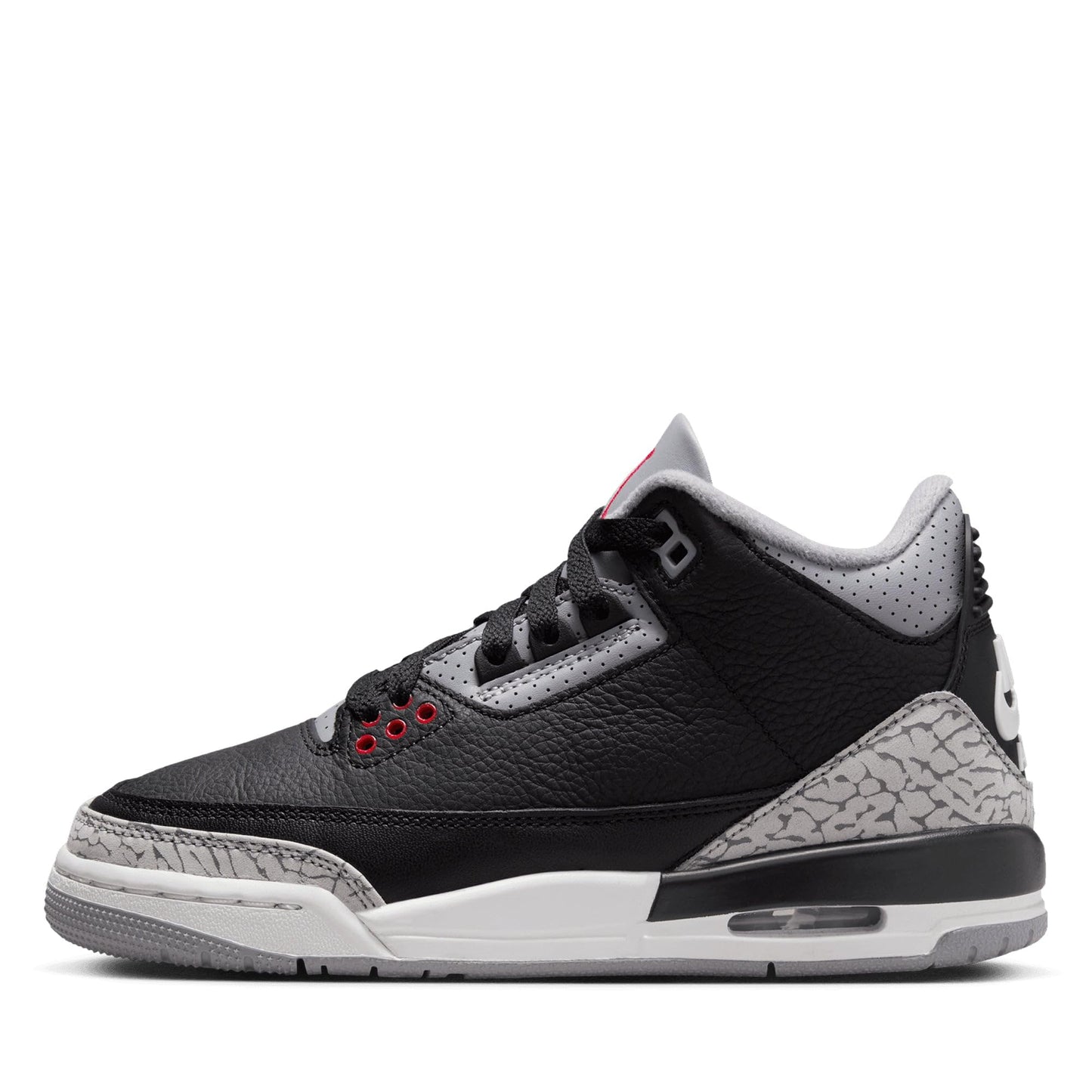 Nike Kids' Air Jordan 3 Retro Shoes Black/White/Dark Charcoal