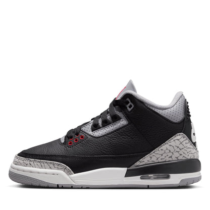 Nike Kids' Air Jordan 3 Retro Shoes Black/White/Dark Charcoal