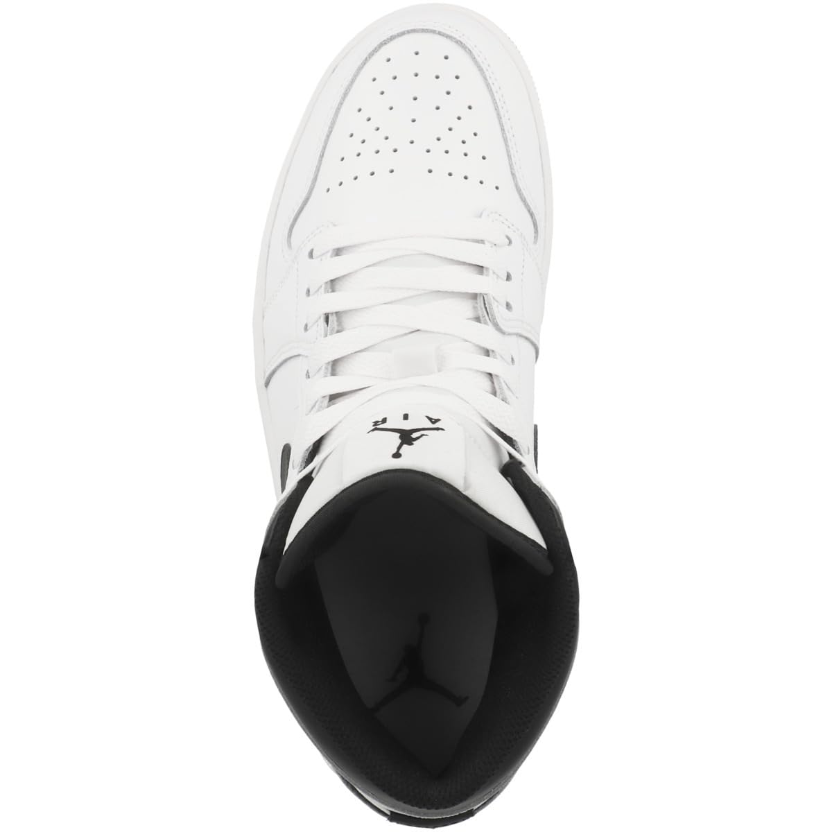 White / Black Nike Air Jordan 1 Mid