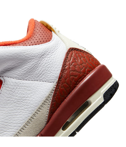 Jordan Boy's Air 3 Retro SE  White/Black/Mars Stone/Team Orange